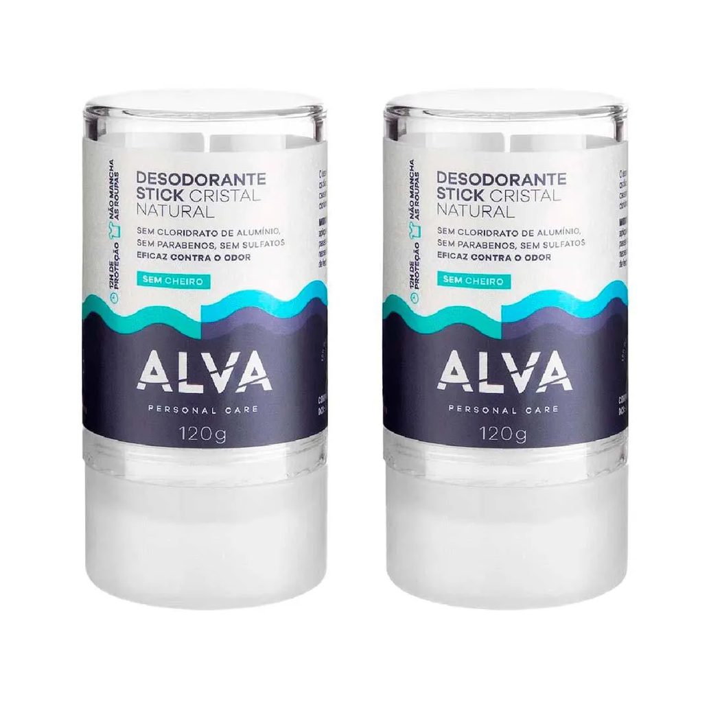 Alva Stick Kristall Sensitive Kit – 2 Desodorantes