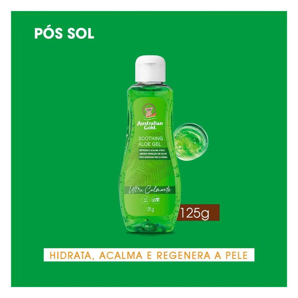 Gel Hidratante Pós Sol Australian Gold Shoothing Aloe 125g