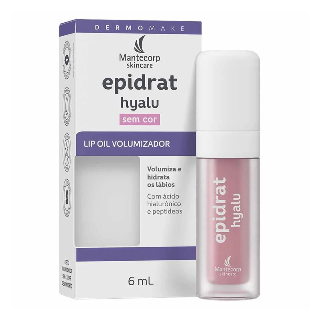 Hidratante Labial Volumizador Mantecorp Skincare Epidrat Hyalu Lip Oil Fps30 6Ml Incolor
