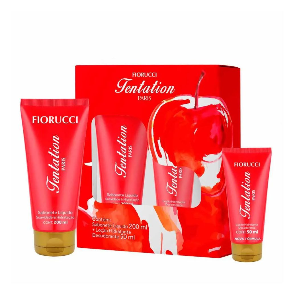 Kit - Fiorucci Tentation Sabonete Líquido + Loção Hidratante Desodorante