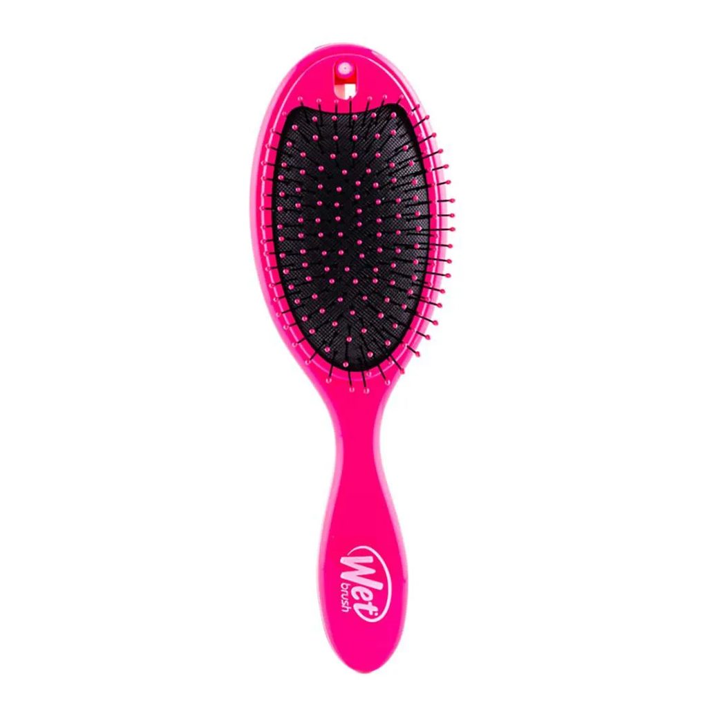 Escova de Cabelo Desembaraçadora Wetbrush com Dispenser para Tratamento Rosa