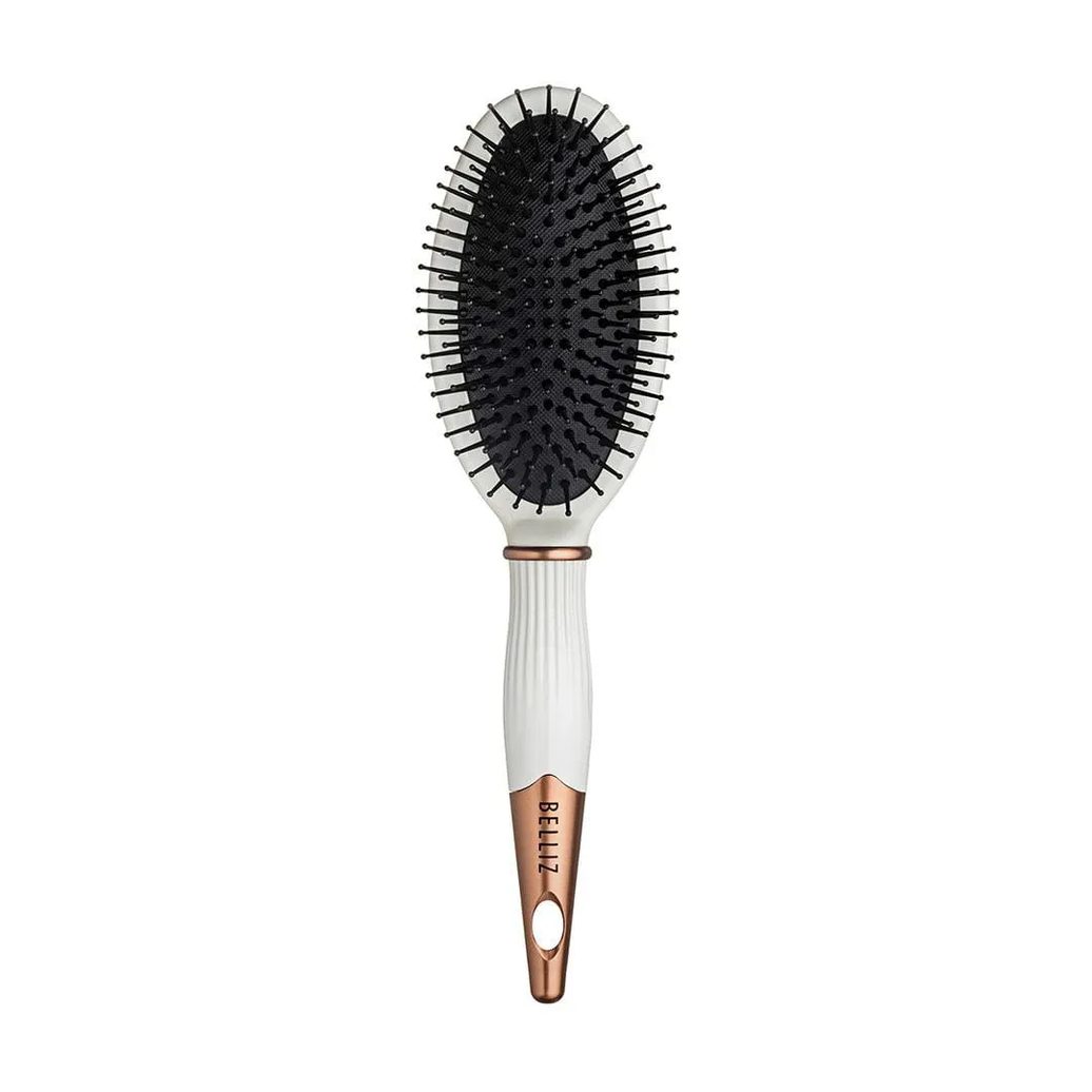 Escova de Cabelos Belliz - Golden White Oval 1 UN