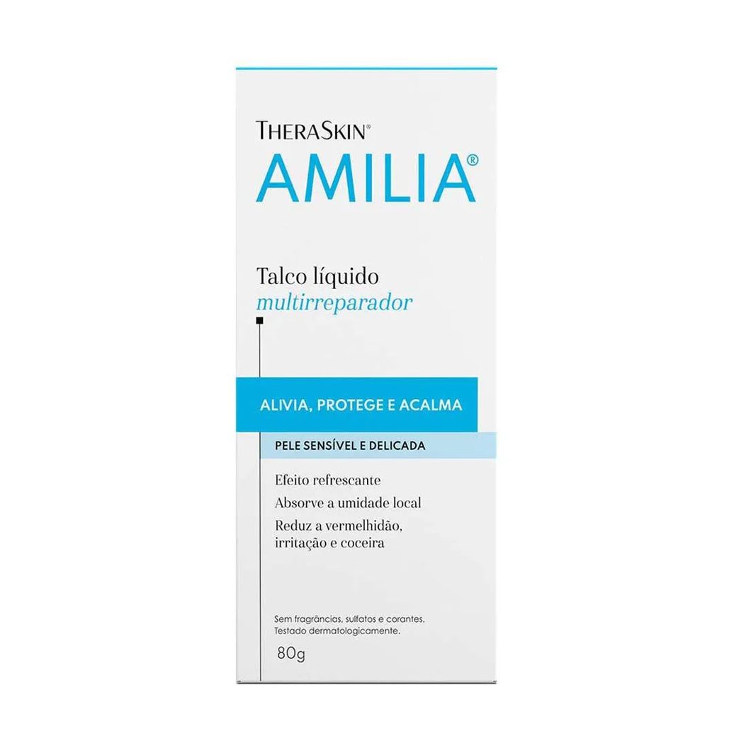 Amilia Talco Líquido Theraskin - Talco Líquido Corporal 80G
