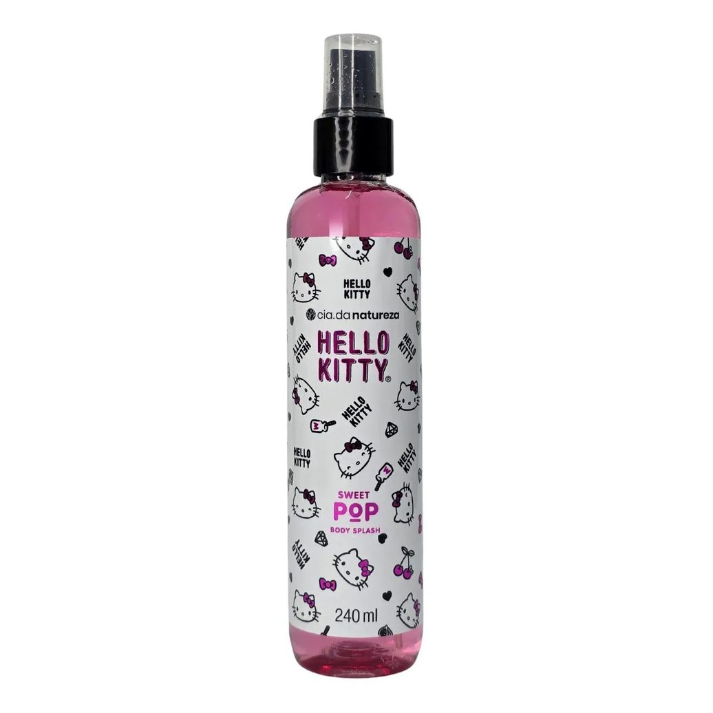 Body Splash Sweet Pop Hello Kitty Vegano Cia. da Natureza 240Ml