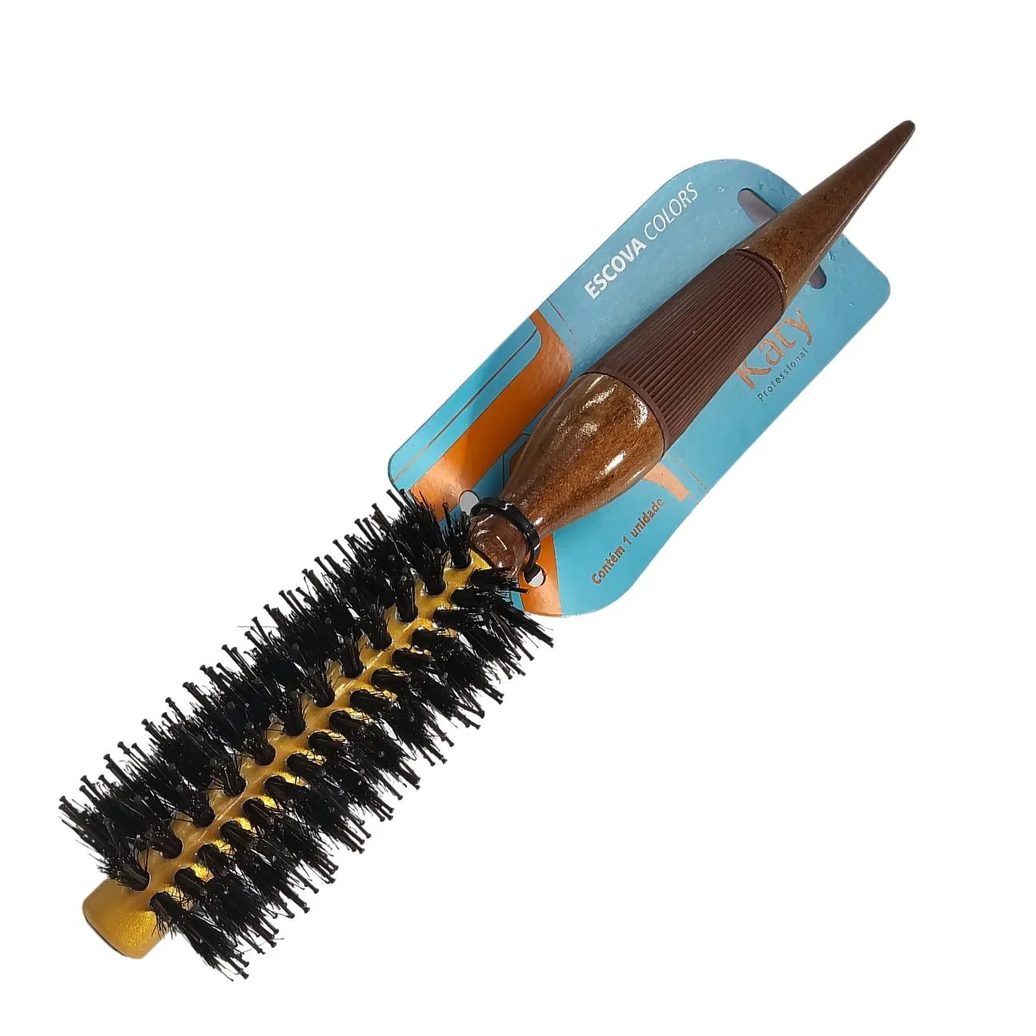 Escova de Cabelo Ceramic 15Mm Marrom Katy Ref. 129004