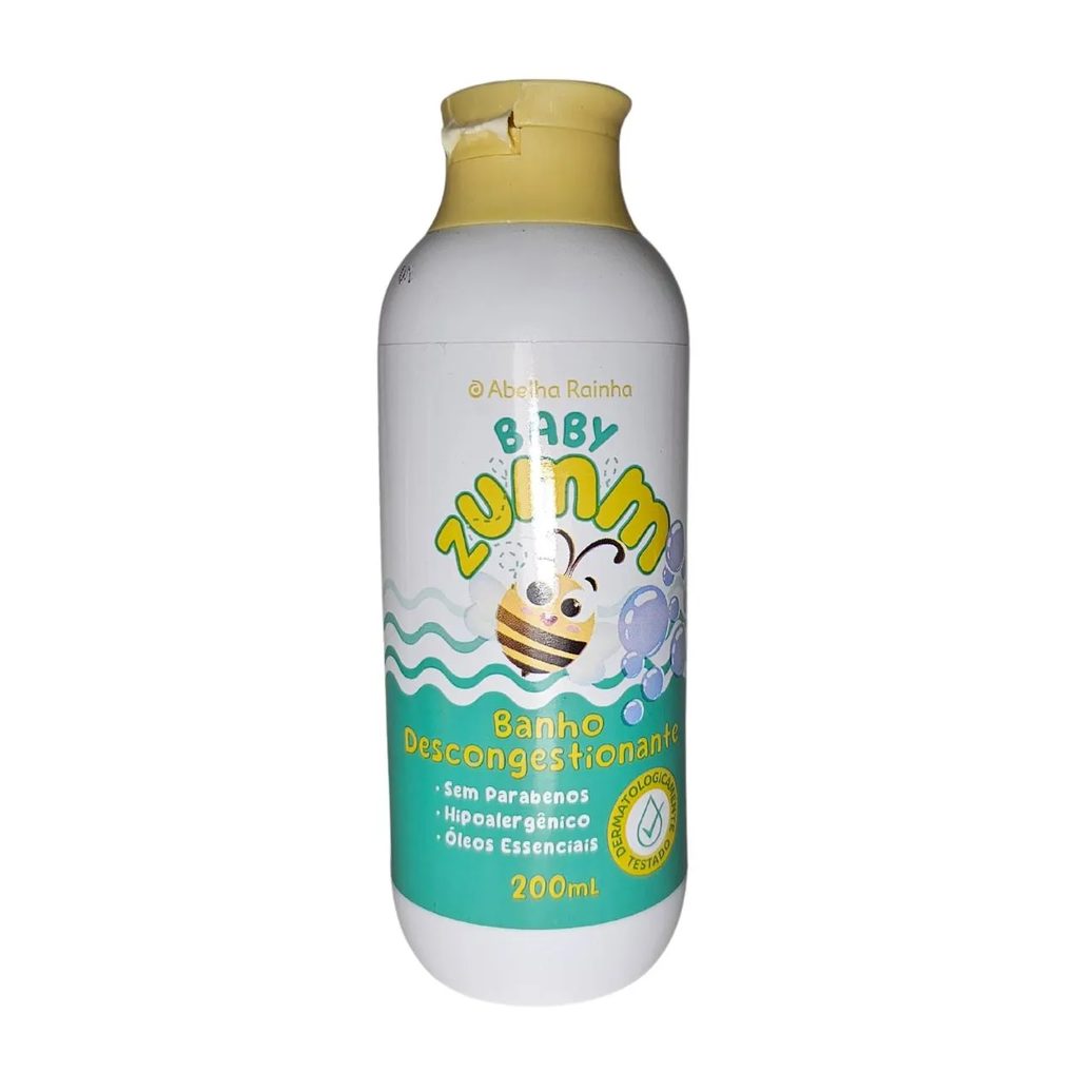 Sabonete Banho Descongestionante Baby Zumm Abelha Rainha 200Ml