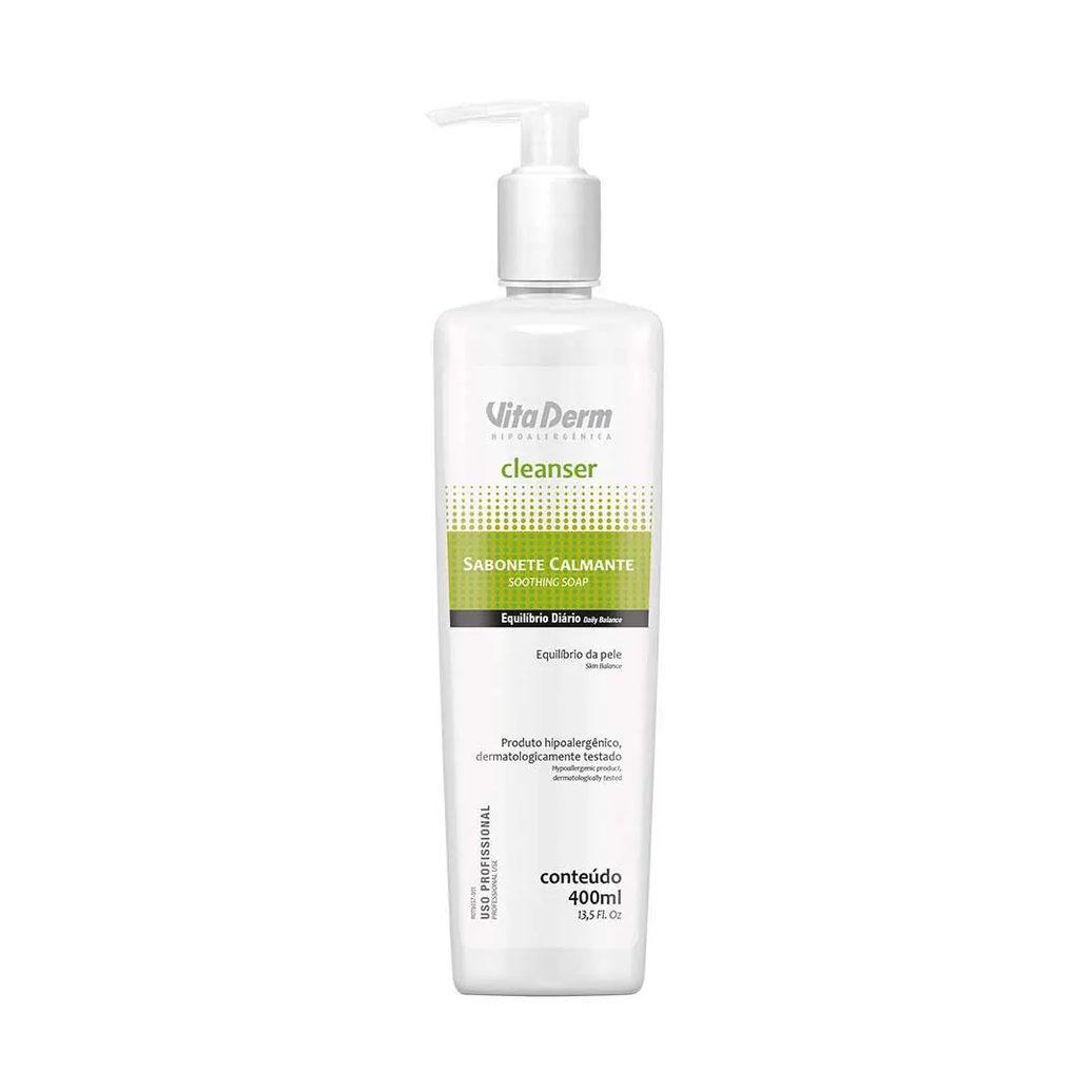 Sabonete Calmante Vita Derm – Cleanser Profissional 400ml