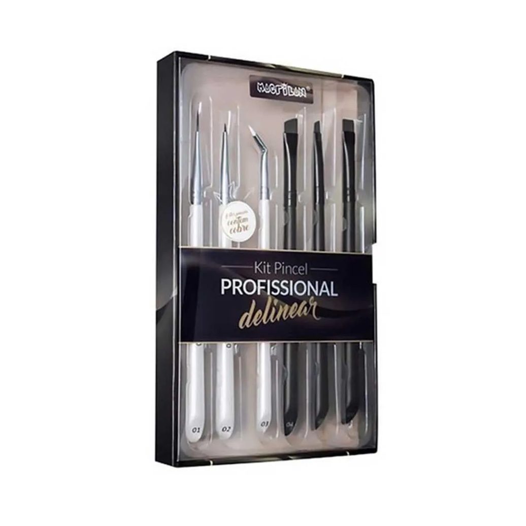 Macrilan Wb700 Kit – 6 Pincéis de Maquiagem para Delinear