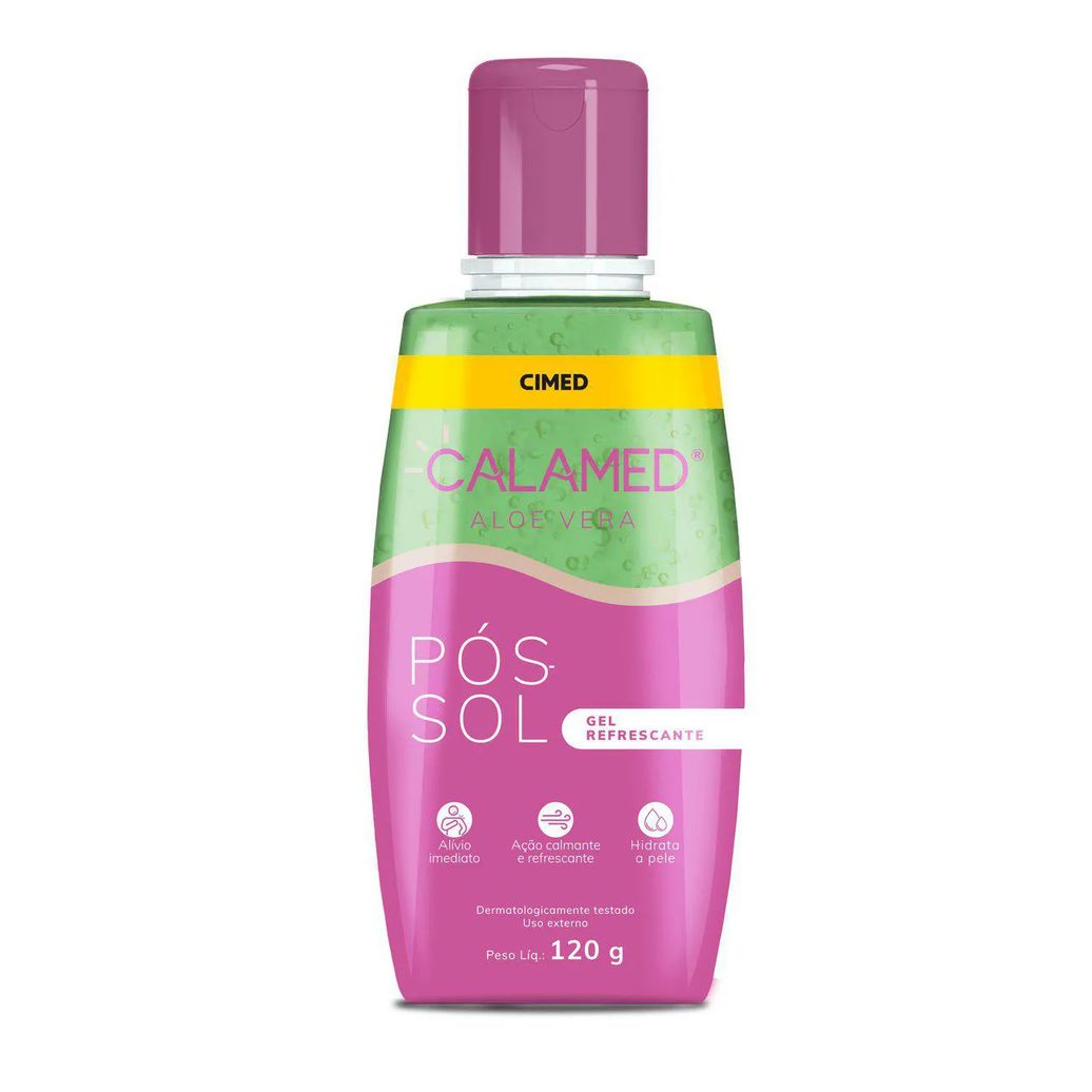 Pós-Sol Calamed Aloe Vera Gel Refrescante com 120g