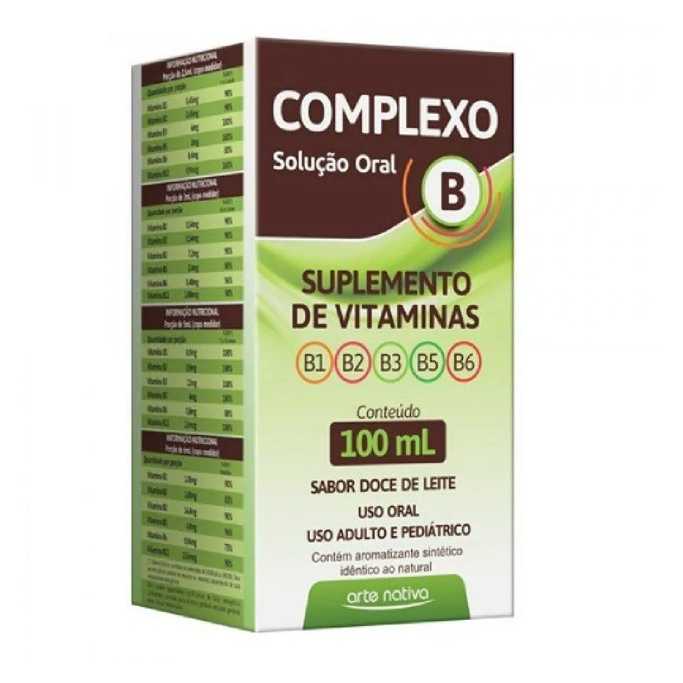 Complexo B Sol Oral 100 Ml Arte Nativa