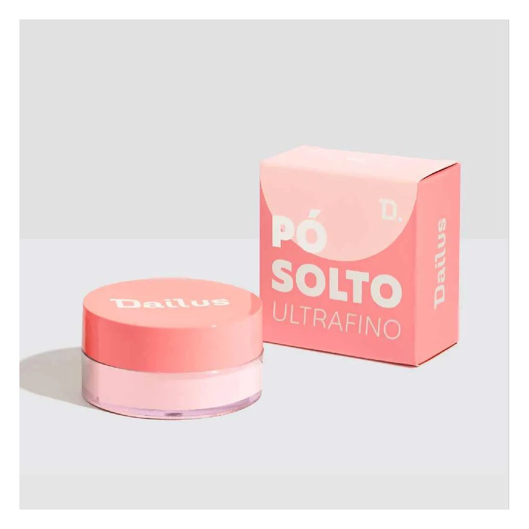 Pó Solto Facial Ultrafino Dailus Rosa