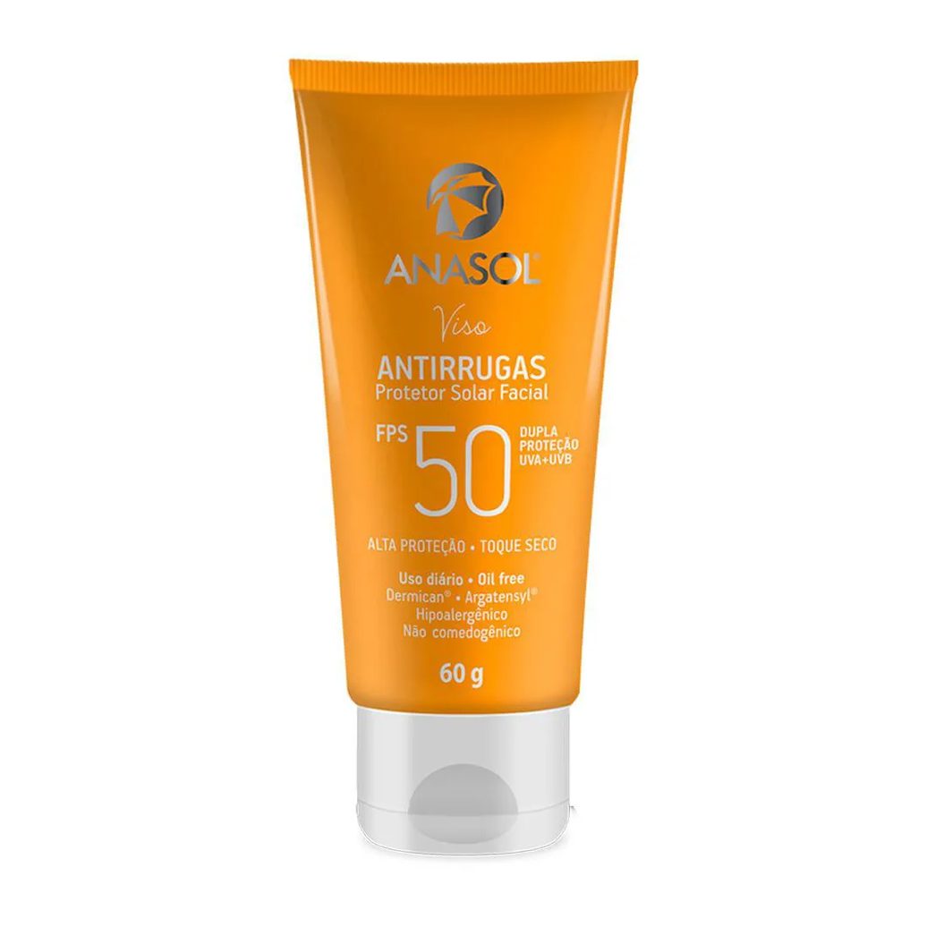 Protetor Solar Facial Antirrugas - Anasol 60G