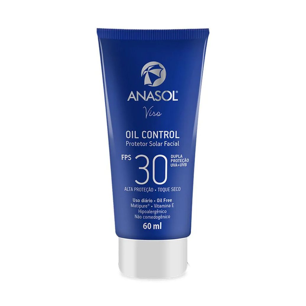 Protetor Solar Facial Anasol - Viso Oil Control Fps30 60ml