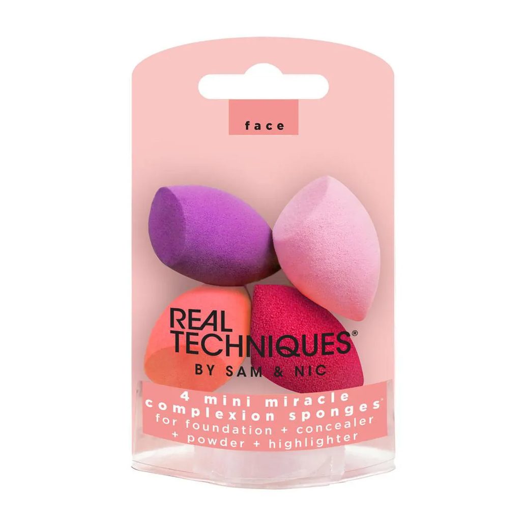 Mini Esponjas para Maquiagem - Real Techniques 4 UN