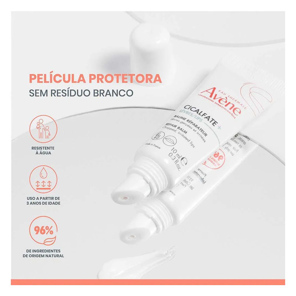 Bálsamo Reparador Labial Avène - Cicalfate Lábios 10ml
