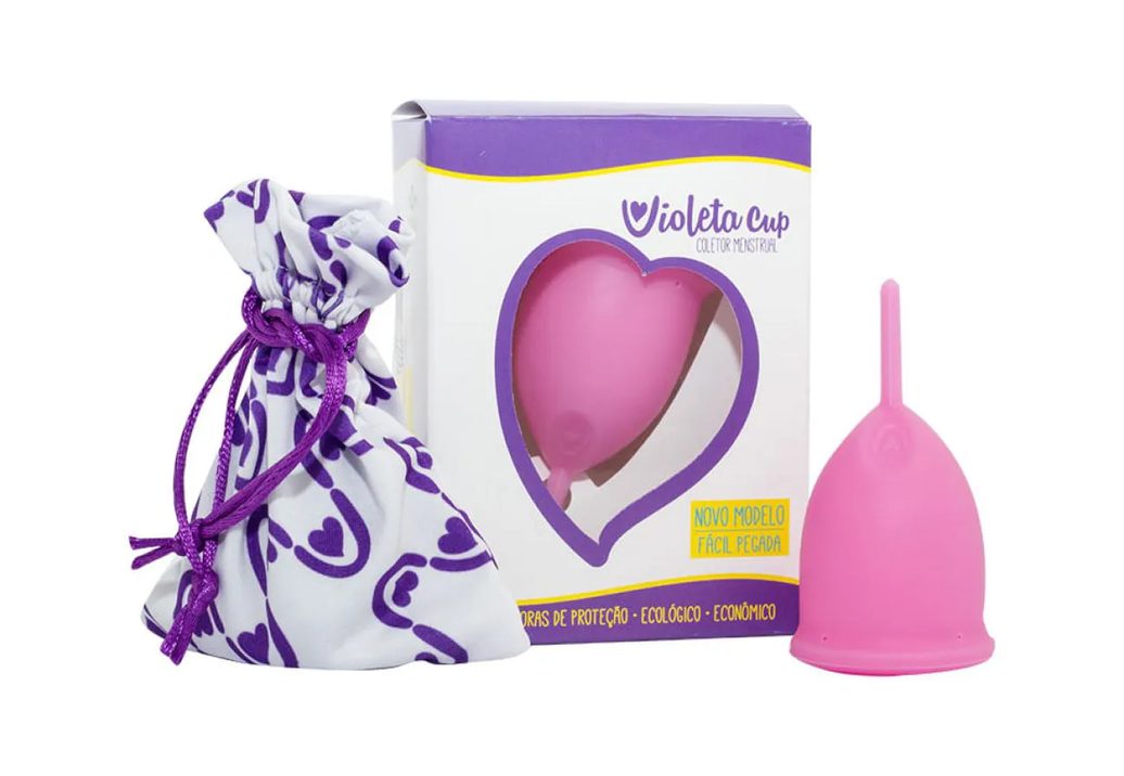 Coletor Menstrual Tipo B (Mulheres Até 29 Anos e sem Filhos) - Violeta Cup Rosa 1 UN