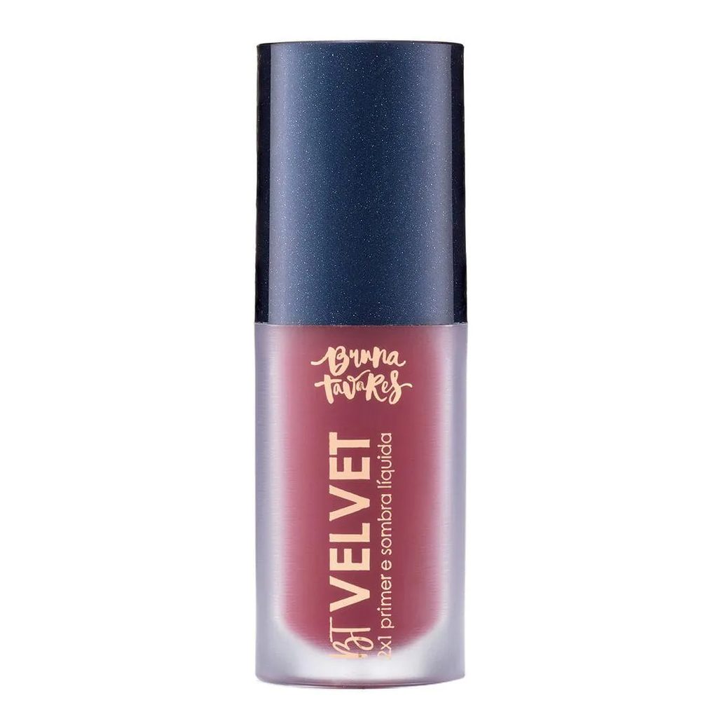 Sombra Líquida e Primer 2X1 Bruna Tavares Bt Velvet Tons Escuros Cherry