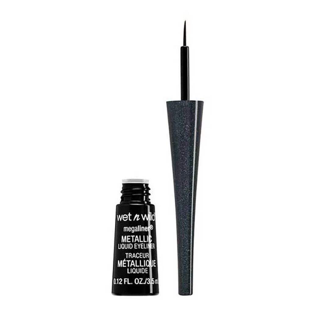 Delineador de Olhos Liquido Metalico Wet N Wild - Megaliner Cosmic Black