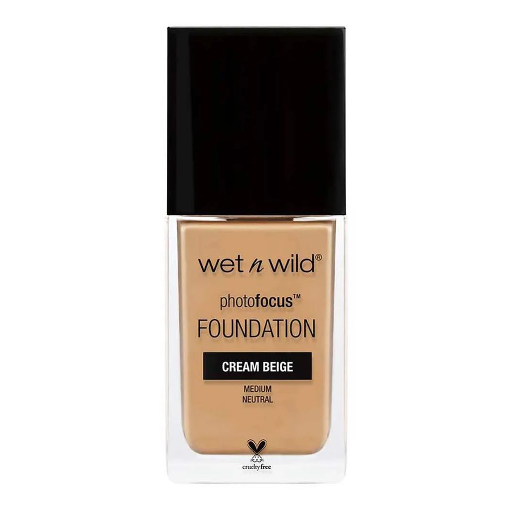 Base Líquida Matte Alta Cobertura Wet N Wild - Photo Focus Foundation Cream Beige