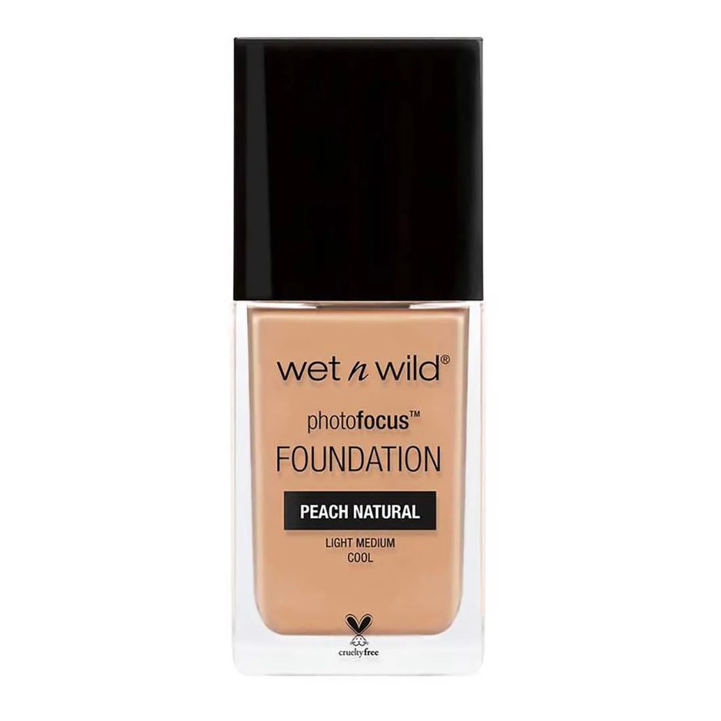 Base Líquida Matte Alta Cobertura Wet N Wild - Photo Focus Foundation Peach Natural