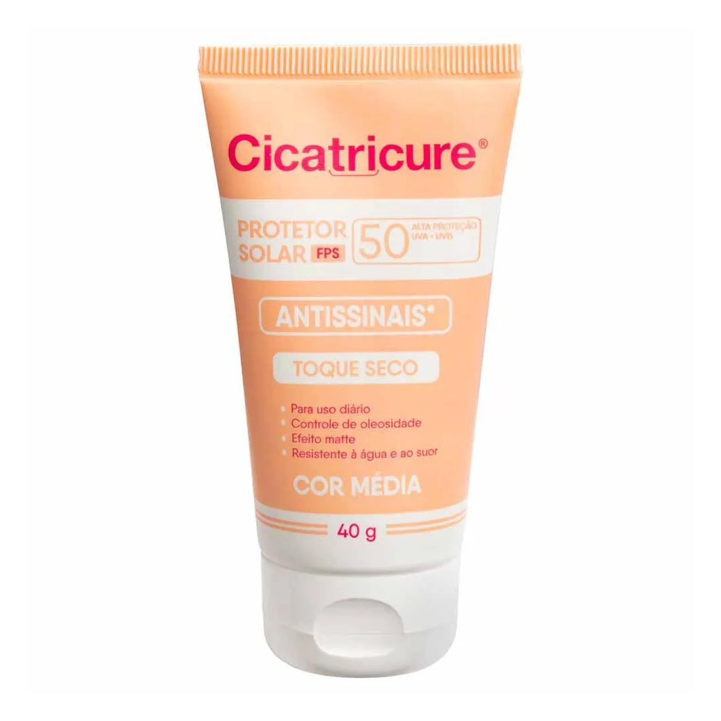 Cicatricure Protetor Solar Fps50 com Cor Média