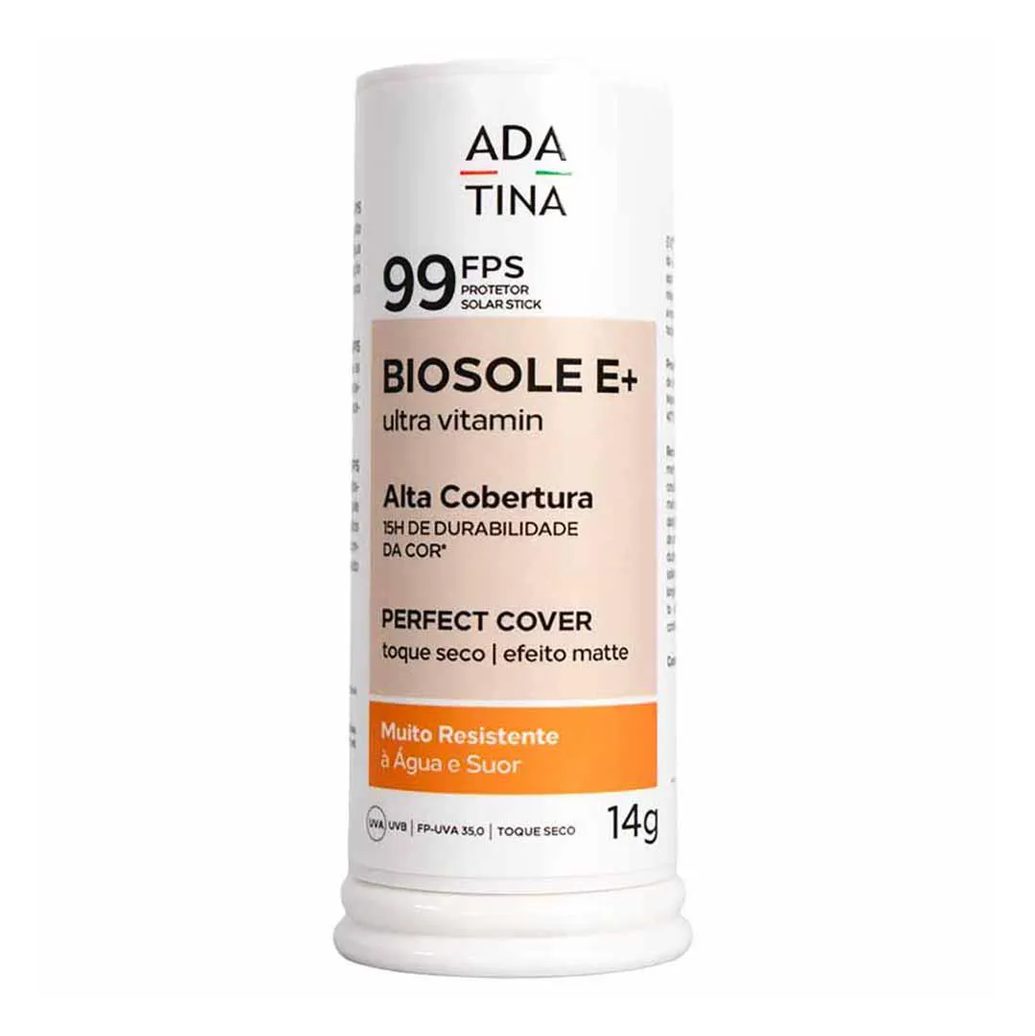Protetor Solar Stick Clareador Biosole e Plus Ultra Vitamin Fps 99 com Cor 20 Crema