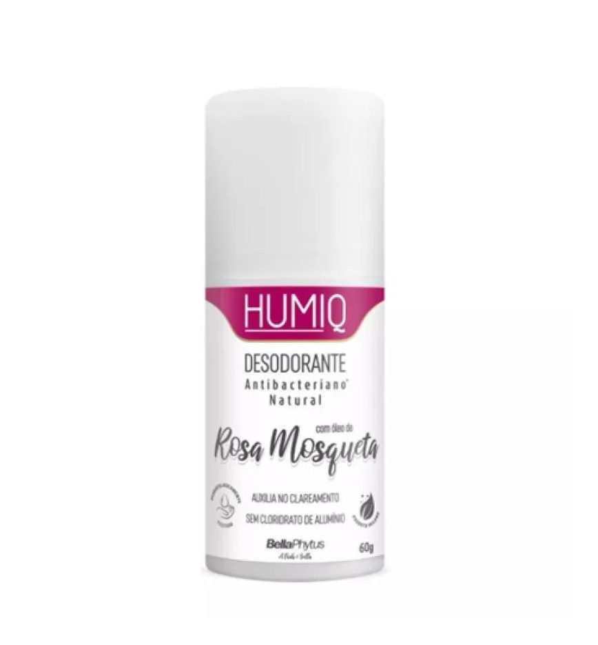 Humiq Rosa Mosqueta Desodorante Natural Bellaphytus 60G
