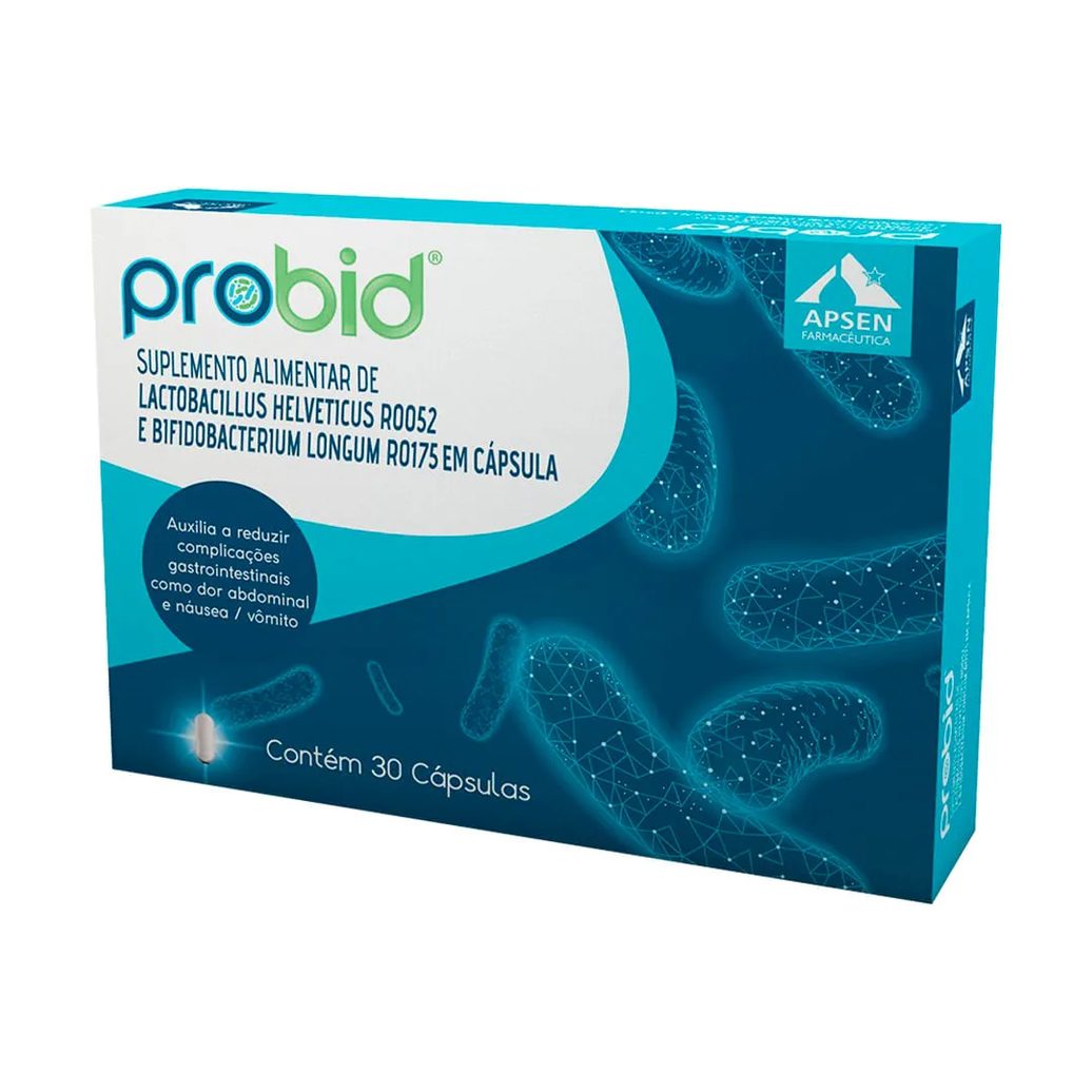 Probid Probiotico Lactobacillus Suplemento Alimentar 30 Capsulas