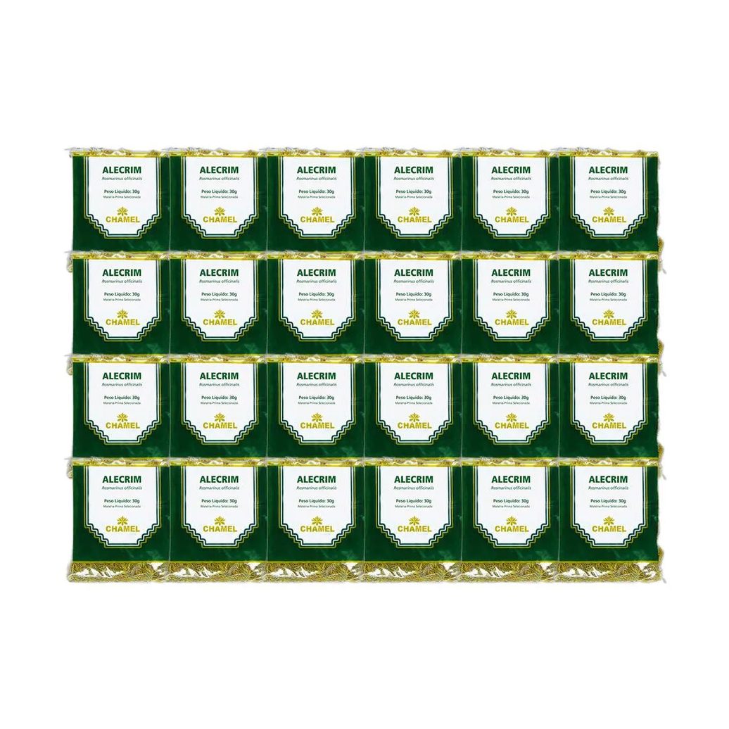 Kit 24X Chá Pacote Alecrim Folhas 30G - Chamel
