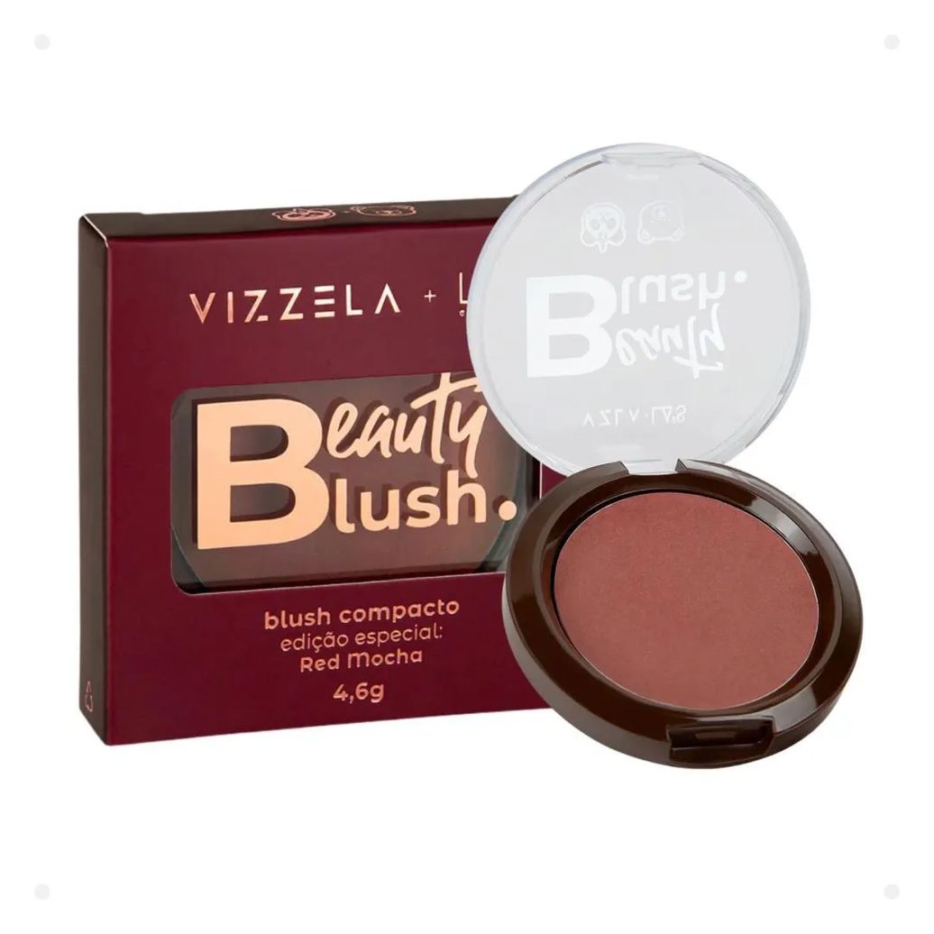 Blush Compacto Vizzela La's Clothing Red Mocha Edição Especial