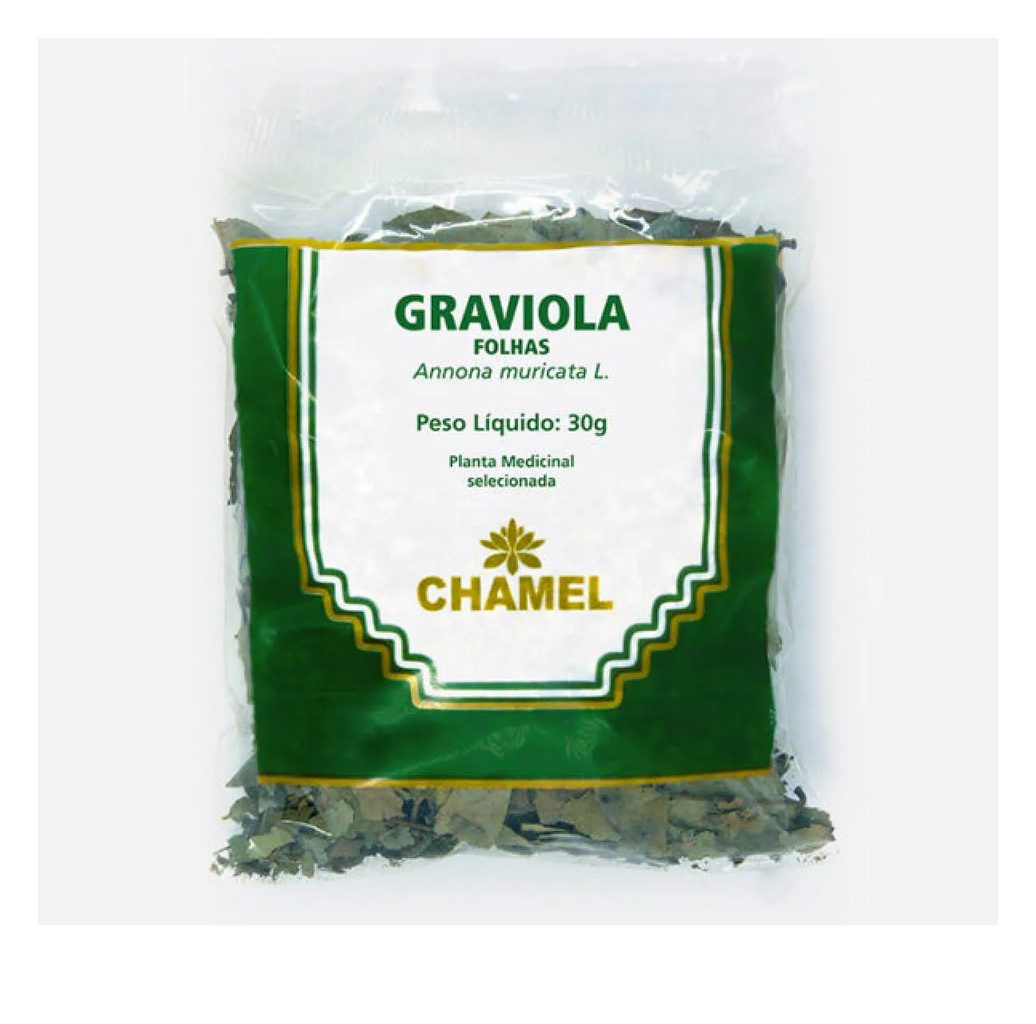 Chá de Graviola 30g Natural Folhas Secas - Chamel