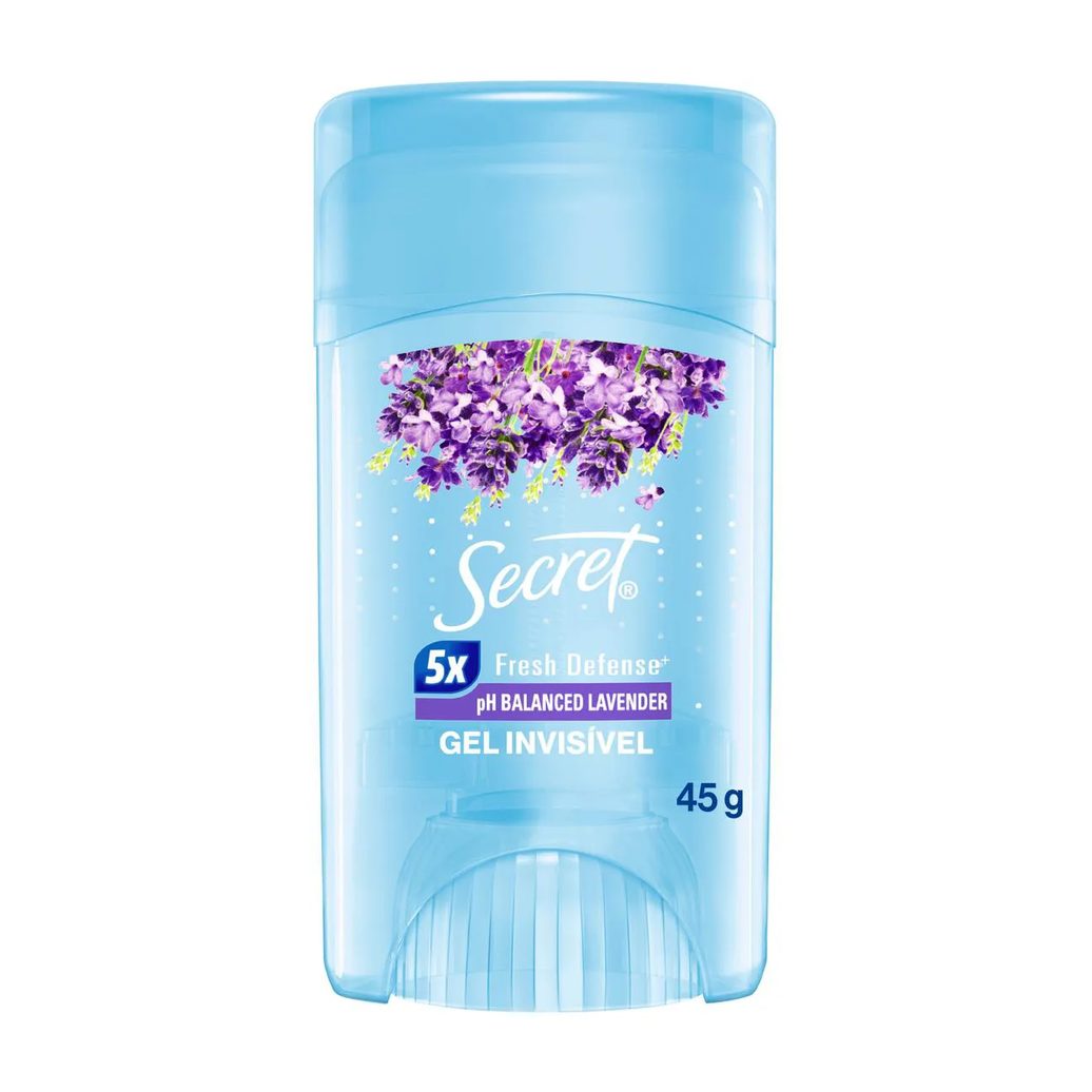 Desodorante Twist Stick em Gel Secret pH Balanceado Lavander 48h 45g
