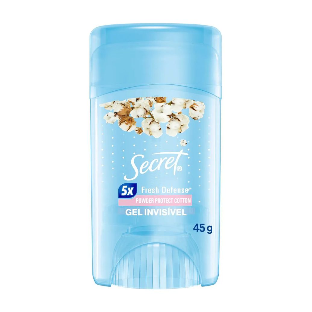 Desodorante Antitranspirante Secret Powder Protect Cotton Gel 48h Feminino 45g