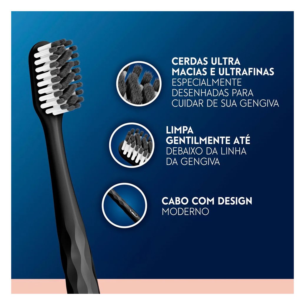 Kit Escova Dental Oral-B Iconic Ultra Macia 3 Unidades