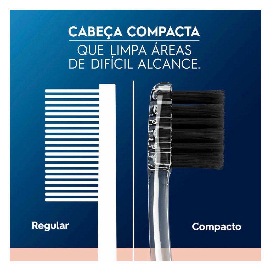 Escova de Dente Oral-B Purification Sensitive Cerdas Ultrafinas Minerais de Carvão 2 unidades