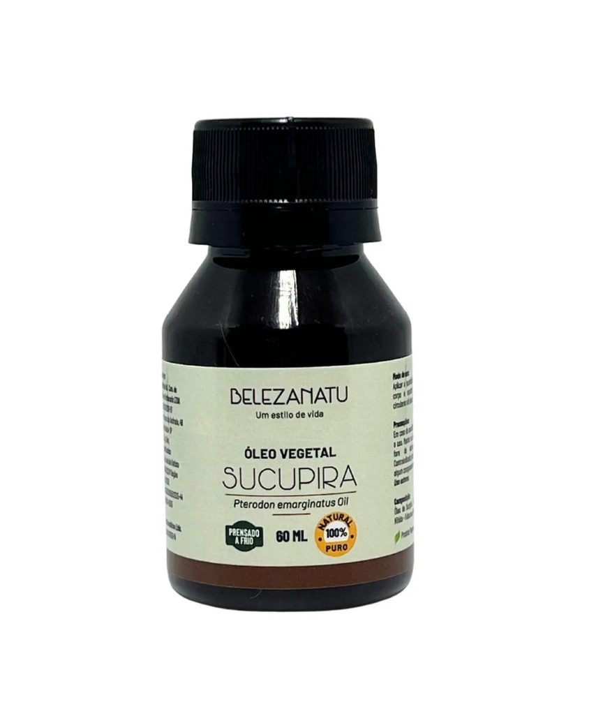 Óleo Vegetal Sucupira 60Ml Belezanatu 100% Puro