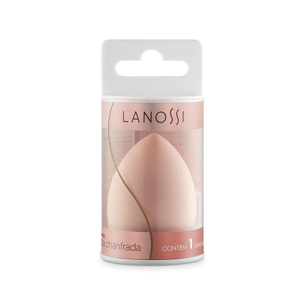 Esponja de Maquiagem Formato Gota Chanfrada Látex Free Lanossi