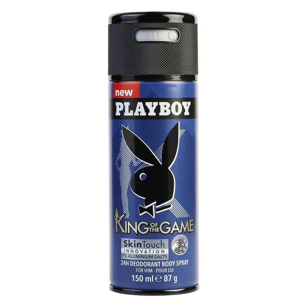 Desodorante Masculino Playboy King Of The Game Spray Corporal 150 Ml