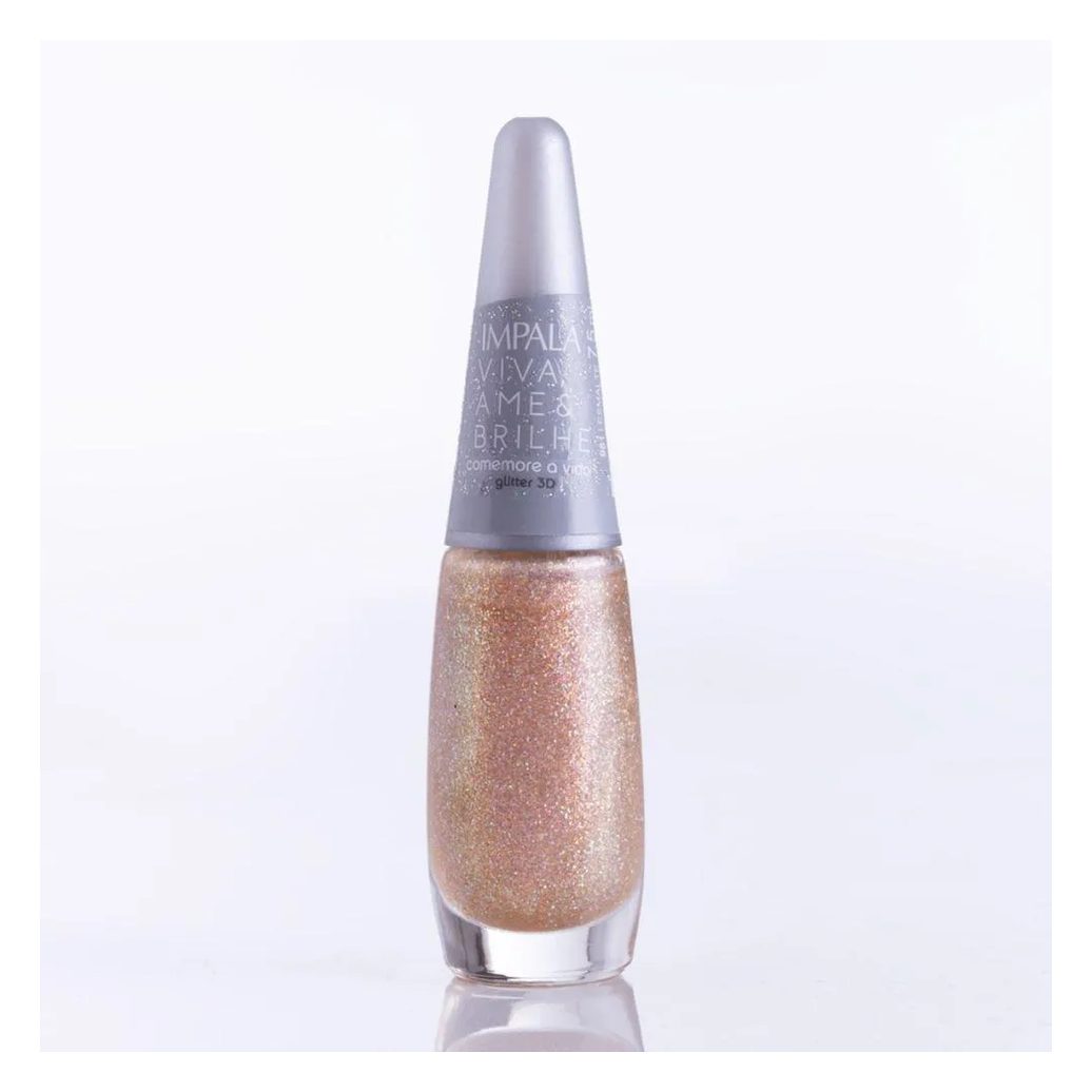 Impala Esmalte Viva Ame e Brilhe Comemore a Vida 7,5Ml