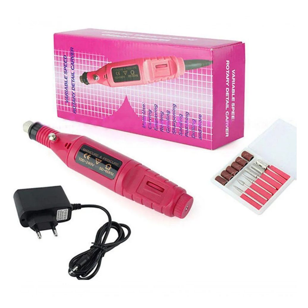 Lixa de Unha para Manicure Salao de Beleza Cor Rosa Diversos Acessorios