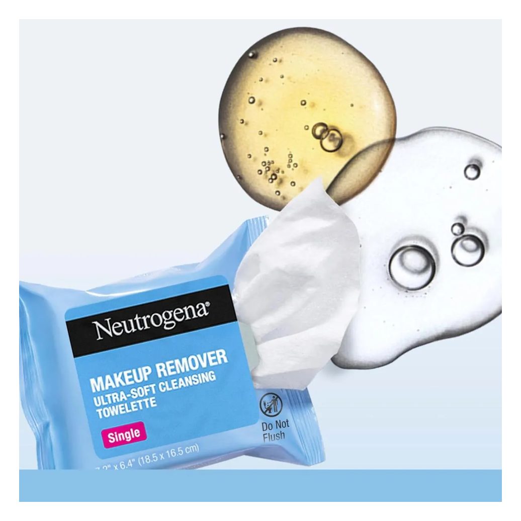 Lenço Demaquilante Umidecido sem Álcool 20 Un - Neutrogena