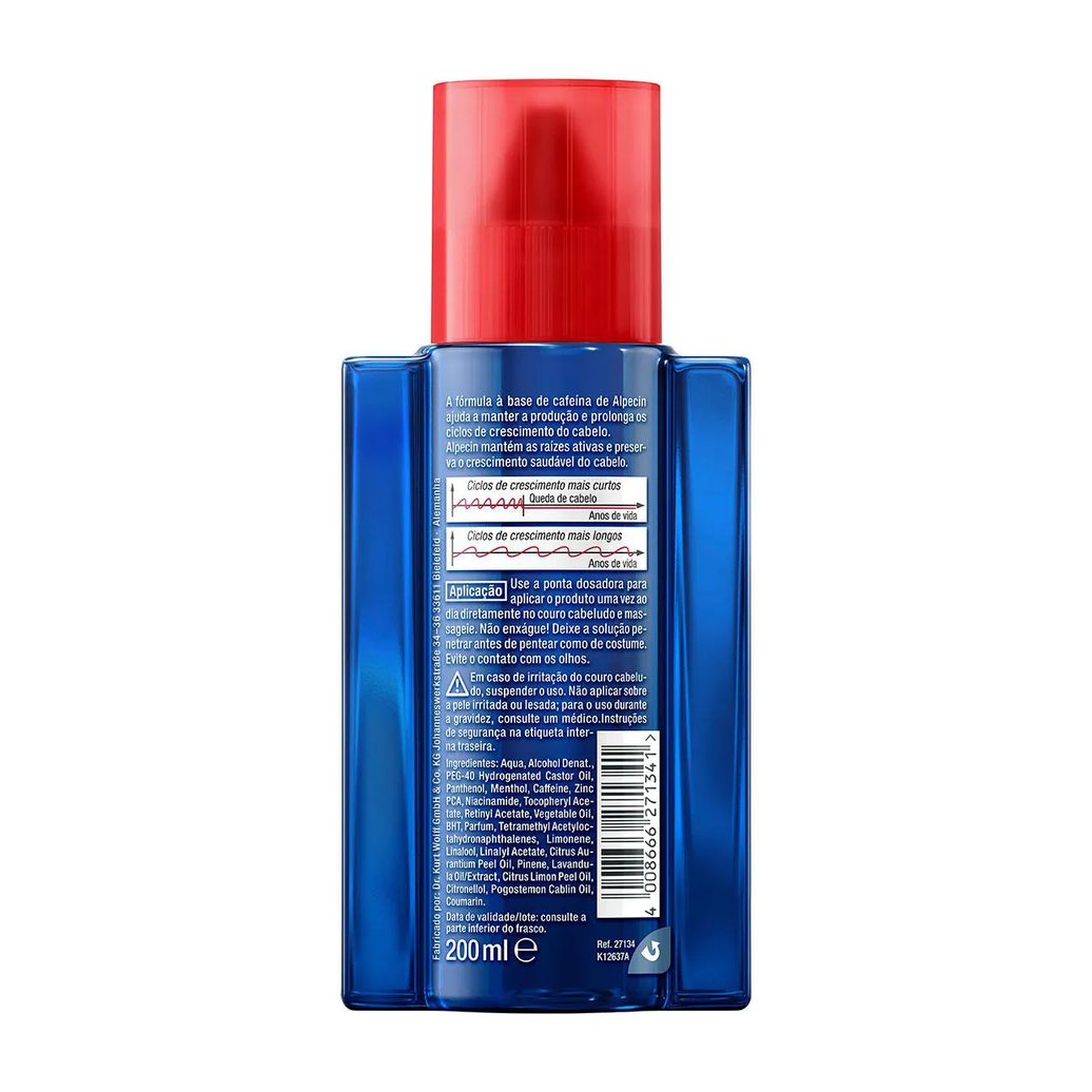 Kit Tônico Capilar Alpecin Caffeine Liquid 200ml 2 unidades