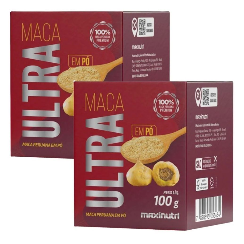 Kit 2X Maca Peruana Ultra 100G - Maxinutri