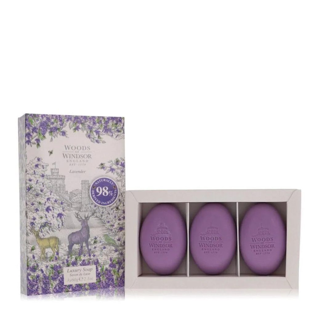 Perfume Feminino Lavender Woods Of Windsor 3 X 60 Fine English Sabonete