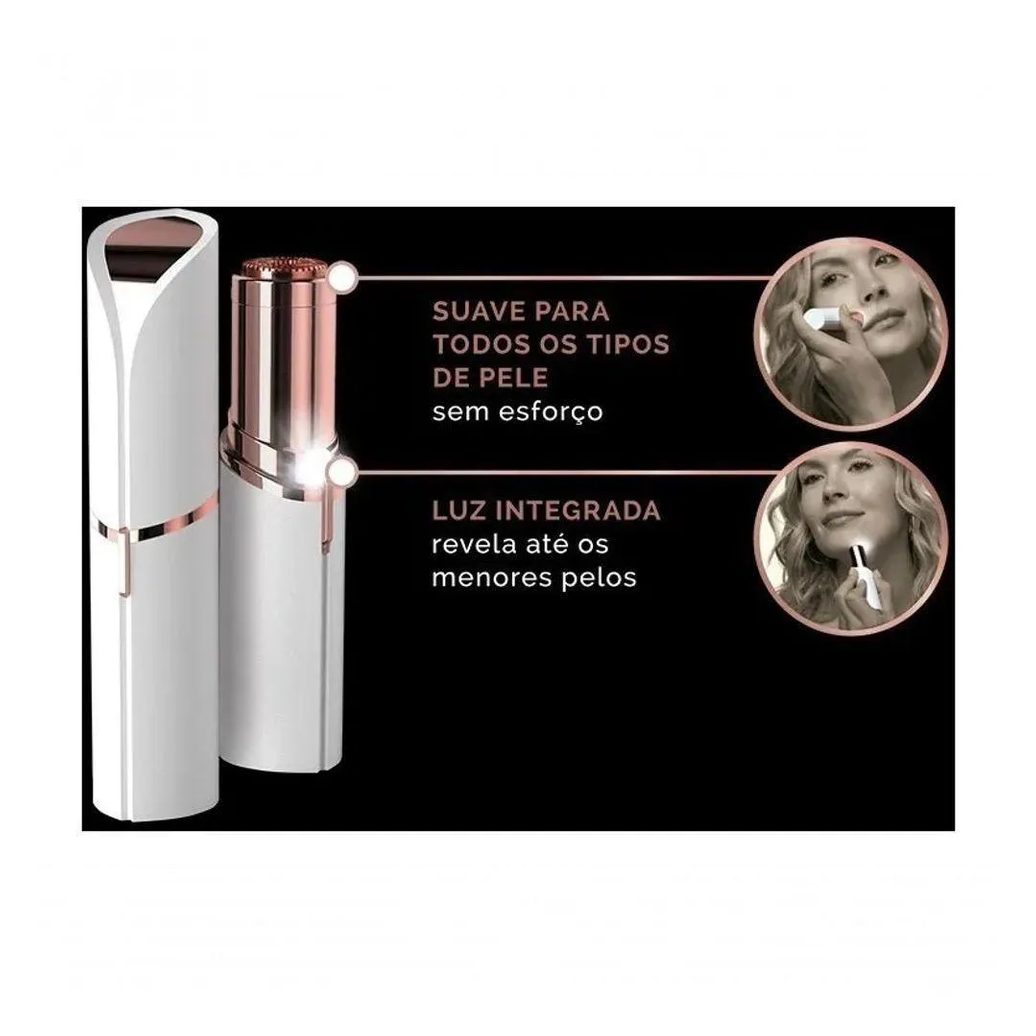 Removedor de Buço e Pelos Faciais Batom Usb