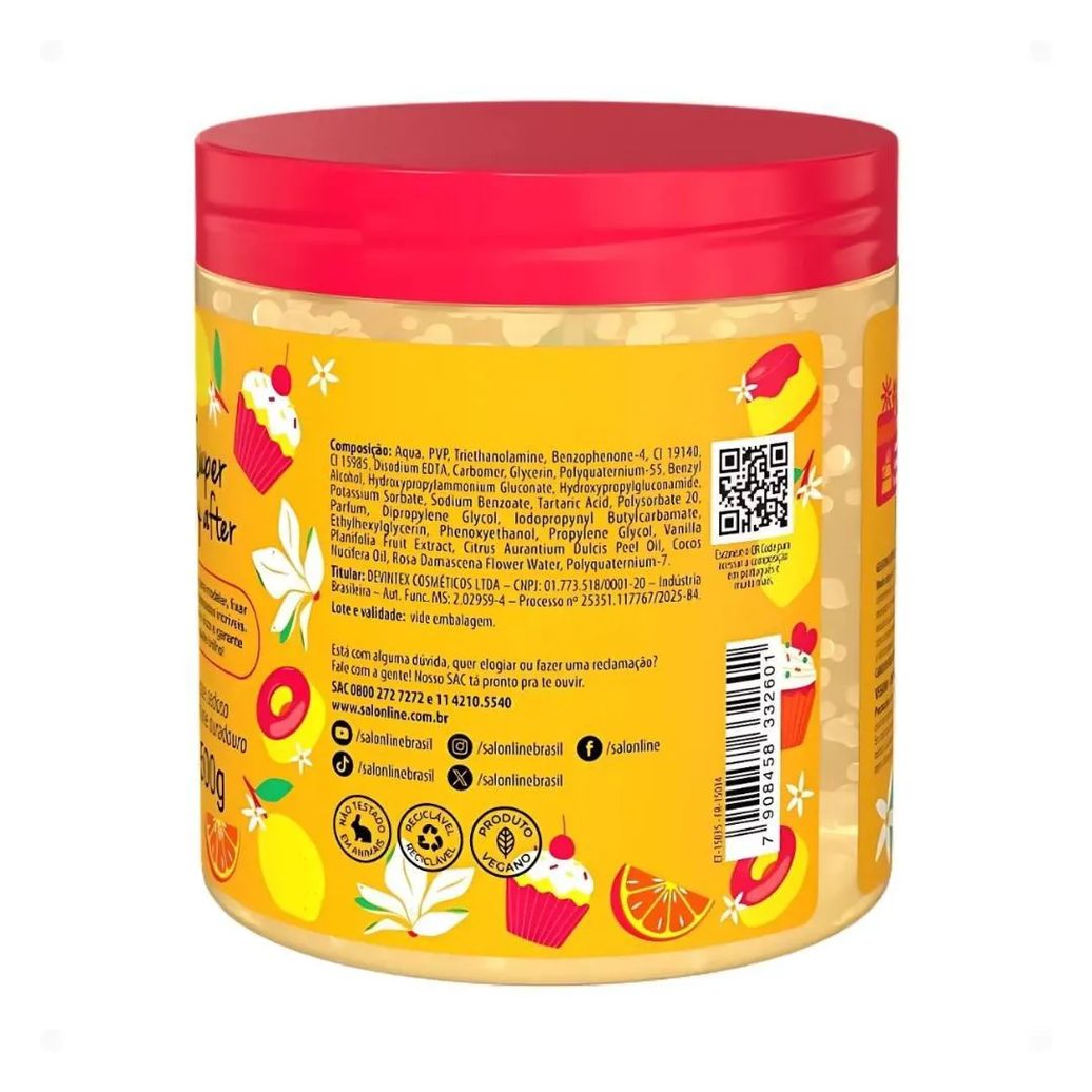 Gelatina Capilar Salon Line Xêrosa Baunilha Doce 500g
