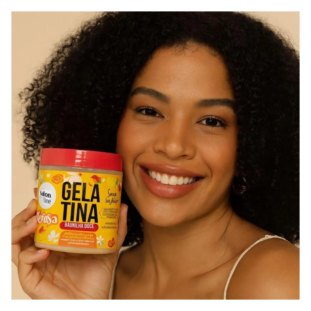 Gelatina Capilar Salon Line Xêrosa Baunilha Doce 500g