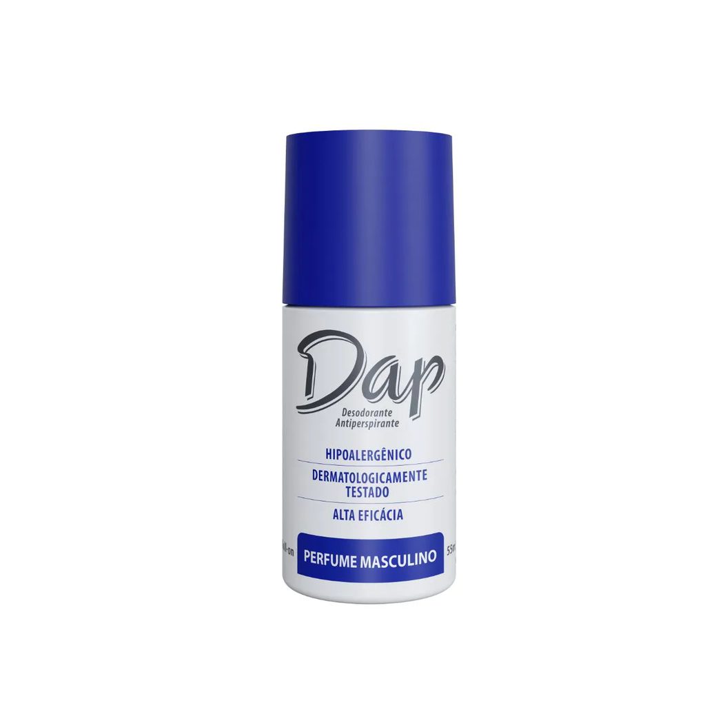 Desodorante Antitranspirante Roll-On Dap Masculino Hipoalergênico Sem Álcool 55ml