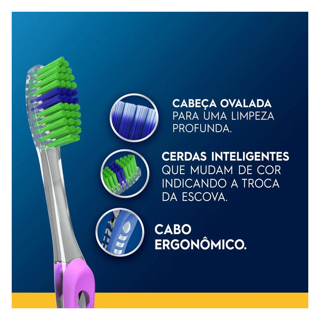 Escova de Dente Oral-B Indicator Color Collection 4 unidades