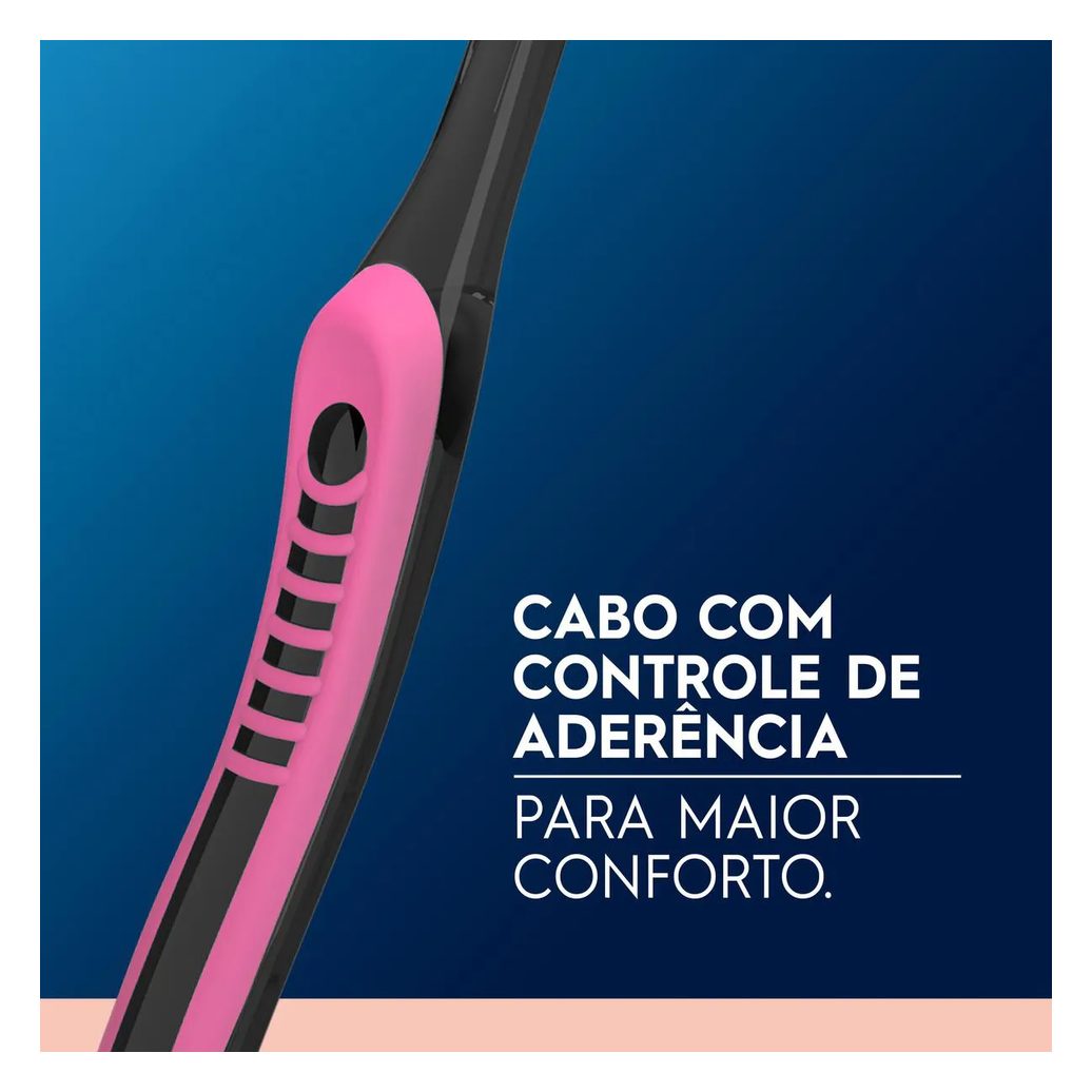 Escova de Dente Oral B Indicator Black Sensitive com Carvão 3 unidades